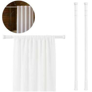 Imagem de 2 Varão Extensível Box Banheiro 70 a 120cm Hotel Residência - Clink