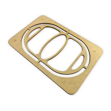 Imagem de Gabarito Guia Tupia Fabricar Petisqueira Oval Madeira - Doce Arte Em M