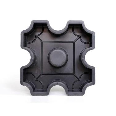 Imagem de Kit 10 Formas Piso Concregrama Bloquete Piso Grama 30X30X8 - Gme Forma