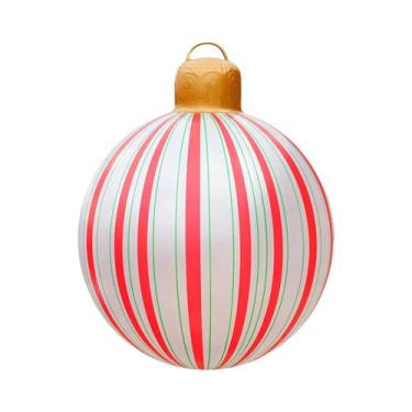 Imagem de Bolas De Natal Infláveis Grandes Em PVC, Ornamentos Pendentes, Decoraç