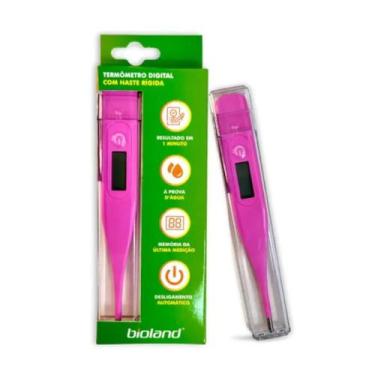 Imagem de Termômetro Clínico Digital Haste Rígida Kft-01 Bioland Rosa