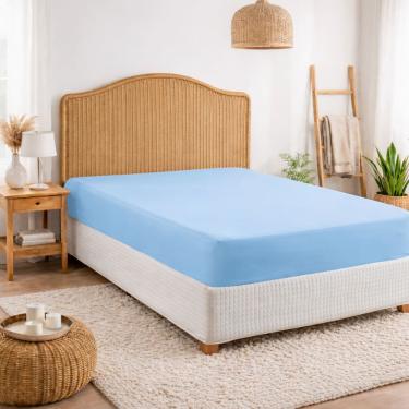 Imagem de Lençol King Micropercal 400 Fios com Elástico – Avulso Qualidade Durabilidade