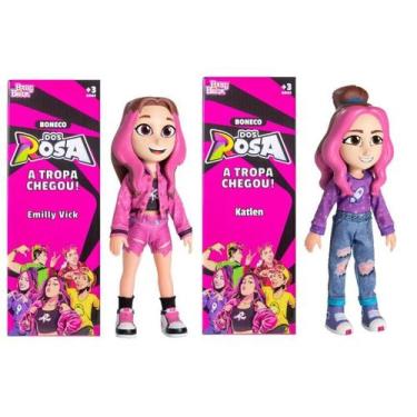 Imagem de Kit de Bonecas dos Rosas Emilly Vick + Katlen +Chaveiros Originais Bab