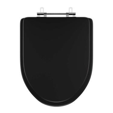 Imagem de Assento Sanitário Poliester Gunna Preto Para Vaso Eternit