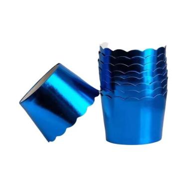 Imagem de 48 Forminhas De Papel Alumínio Resistentes Para Cupcakes E Muffins  Id