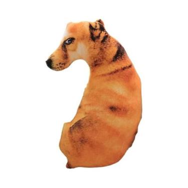 Imagem de Brinquedo De Pelúcia 3D De Cachorro De 50cm, Almofada Macia E Realista