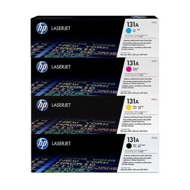 Imagem de Kit 4x Cores Toner Hp 131a Original 276nw 251nw B+c+y+m