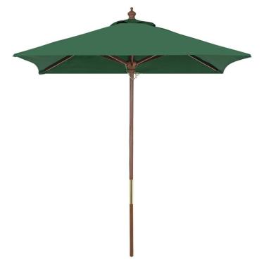 Imagem de Ombrelone Tramontina Em Madeira E Poliéster Quadrado Verde 2m 14588081