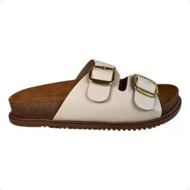 Imagem de Papete Sandalia Beira Rio  Feminina Flatform Fivela - ACTVITTA, Branco