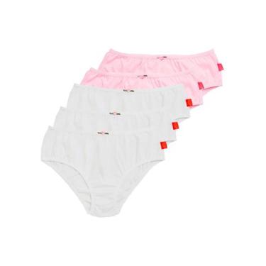 Imagem de Kit com 5 Calcinhas Infantil Sanny 222962, Branco, 6