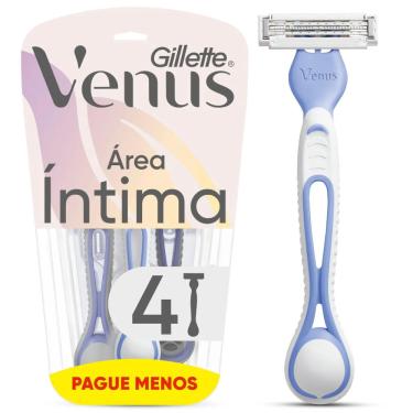 Imagem de Aparelho de Barbear Intima Gillette Venus Pele Delicada Branco