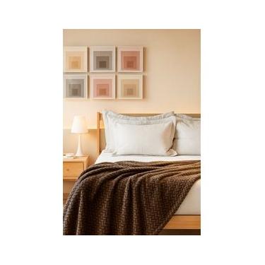 Imagem de Cobertor/ Manta Marrom Degradê Premium