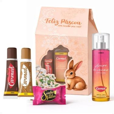 Imagem de Kit Páscoa Carmed: Brigadeiro, Doce de Leite, Body Splash Amor de Verão e Mimo