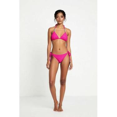 Imagem de Biquíni Cortininha Rosa Pink Canelado Elegante e Sofisticado - De Sol 