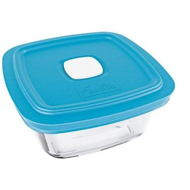 Imagem de Pote de Vidro Marinex com Tampa - Quadrado 1L Facilita 1 Unidade Sorti