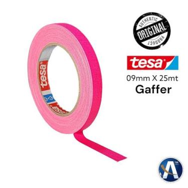 Imagem de Fita Tecido Gaffer Tape Tesa 09mm x 25m Rosa Fluorescente - Fita Adesi