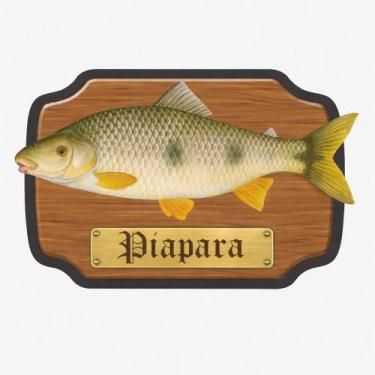 Imagem de Placa Quadro Decoração MDF 3D Peixes do Brasil - Piapara - KF IMPORTS