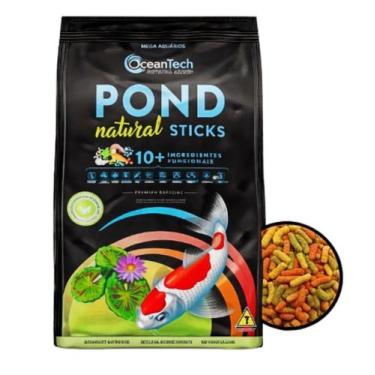 Imagem de Ração Pond Sticks Natural 6kg Lagos Ornamentais Carpas Koi - Ocean Tec