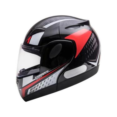 Imagem de Capacete zarref v4 grafic taurus robocop articulado retratil, Preto e 