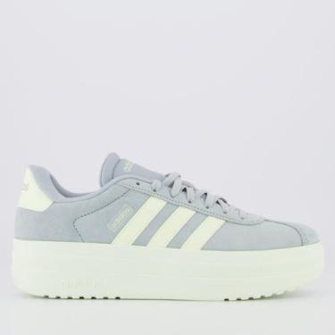 Imagem de Tênis Adidas VL Court Bold Feminino Azul e Branco, 35
