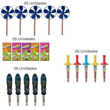 Imagem de Brinquedo Menina Menino com Balinhas Coloridas Kit Crianças - Facina S