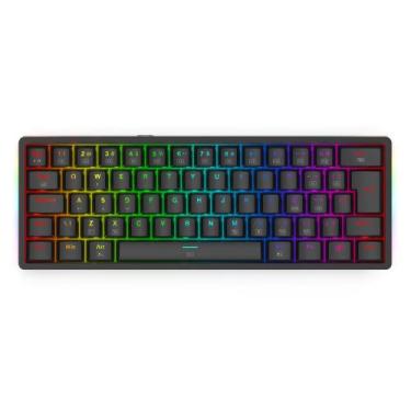 Imagem de Teclado mecanico gamer akali rgb switch brown redragon k642-rgb preto