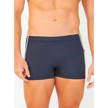 Imagem de Sunga Boxer Acquario 683.401 Masculina Bolso Com Zíper FPS 50 Microfib