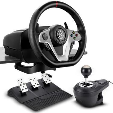 Imagem de Volante gamer com pedal e cambio kalkan g500 proracing force feedback 