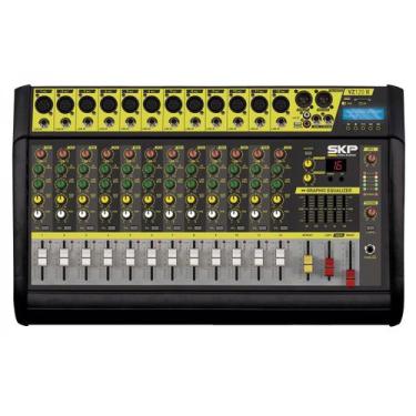 Imagem de Mesa de Som Amplificada Bluetooth USB SKP VZ-120 II 2000w