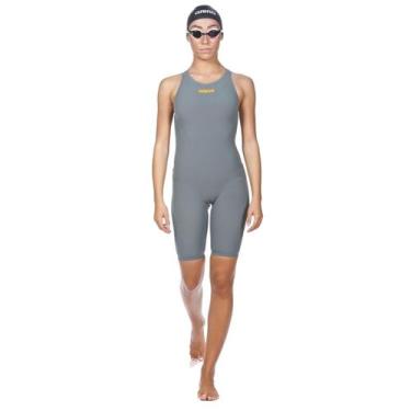 Imagem de Maiô De Natação Feminino R-EVO ONE Powerskin Short Leg Aberto Arena, 3