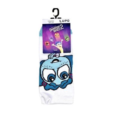 Imagem de Meia Lupo Infantil Disney Divertidamente, Azul claro, 30  ao 36