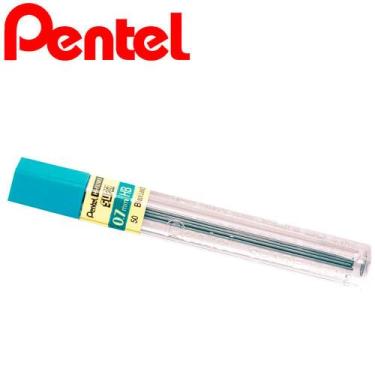 Imagem de Grafite Pentel 0.7mm - B/2B/HB/4B - 1 Tubo c/ 12 Un., 07 HB