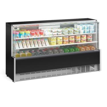 Imagem de Vitrine Refrigerada Universal Aurora Gelopar GPDA205R 407L 2 Portas Preto 110V