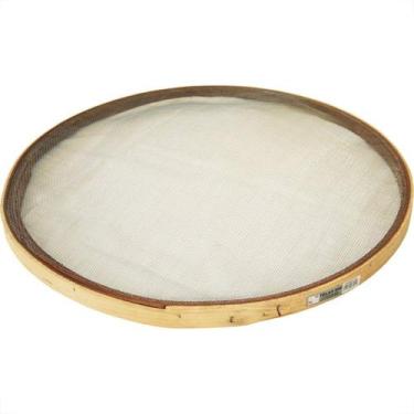 Imagem de Peneira Mm Arroz 55Cm Arame Aro Madeira 10397 - Kit C/6 - TELAS MM