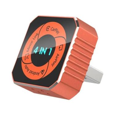 Imagem de Adaptador Universal 4 Em 1 Sem Fio Carplay Android Auto Mirror Link Bl