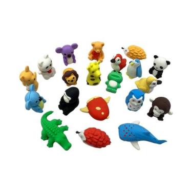 Imagem de Borrachas 3D De Animais Fofos Para Estudantes, Pacote Com 10 Ou 30 Peç