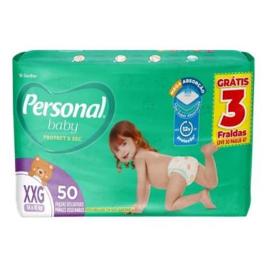 Imagem de Fraldas Personal Baby Protect & Sec Xxg 50un