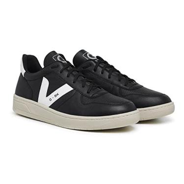 Imagem de Tênis Masculino Casual Caminhada Acadêmia Preto Com Branco Tamanho:40;Cor:Preto com Branco;Gênero:Masculino