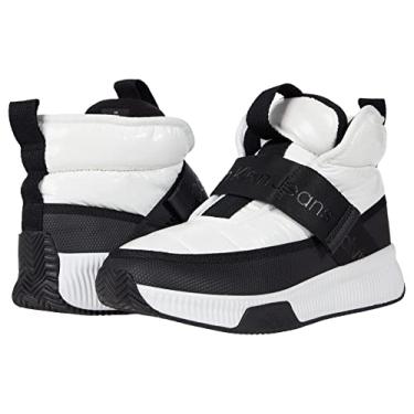 Imagem de Calvin Klein Tênis feminino Mabon, Branco/Preto 140, 34
