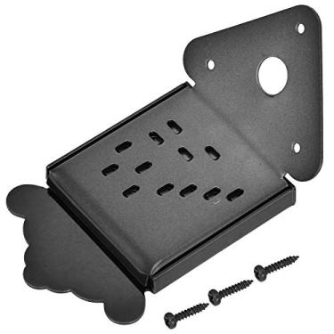 Imagem de Peça traseira de bandolim, substituição de capa traseira de bandolim cromado para bandolim 8, 10 ou 12 cordas de extremidade de laço (cinco) (QB09 preto sem padrão)