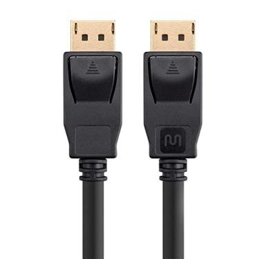 Imagem de Monoprice Cabo DisplayPort 1.2a – Pacote com 10, vídeo 3D de até 4K (3840 x 2160p), alta taxa de bits 2 (HBR2) 21,6 Gbps, 1,8 m, preto - Série selecionada