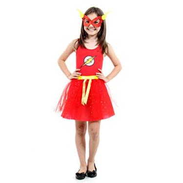 Imagem de The Flash Dress Up Infantil Sulamericana Fantasias Vermelho P 3/4 Anos