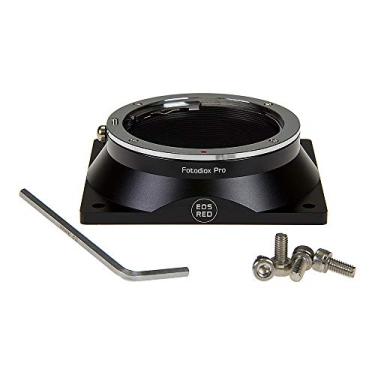 Imagem de Adaptador de montagem de lente Fotodiox Pro compatível com lentes Canon EOS (EF/EF-S) D/SLR para corpos de câmera de cinema digital vermelho