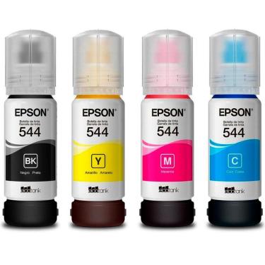 Imagem de Pack de Refil de Tinta Epson T544 - Preto, Vermelho, Amarelo, Azul