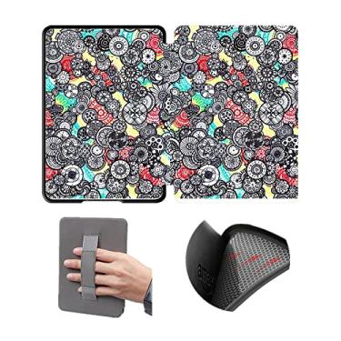 Imagem de Capa de silicone de 16 cm para Kindle Paperwhite 11ª geração 2021 apenas, capa protetora com despertar/hibernação automática e alça de mão