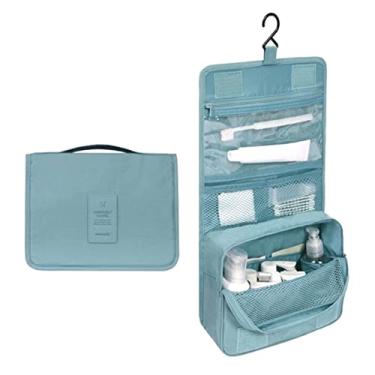 Imagem de Homesen Saco de Lavagem de Viagem Multifuncional à Prova D'Água Saco de Armazenamento de Cosméticos Dobrável de Mão Gancho Saco de Cosméticos