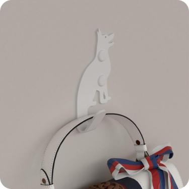 Imagem de Gancho De Parede Decorativo Pendurador De Bolsa Roupa C.B