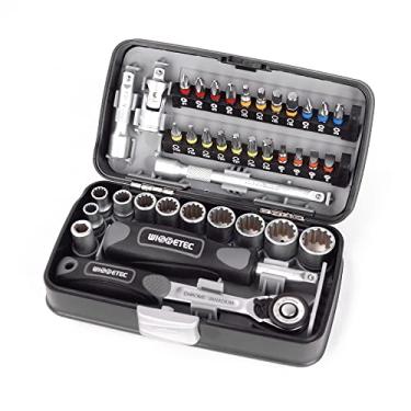 Imagem de Tingpai 38 pcs Chave de Cat ca Set 1/4 "Soquete Pa fuso Bits Kit Bicicleta Manutenção Repa ção Fer menta de Mão