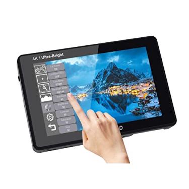Imagem de FEELWORLD LUT7 PRO 7 polegadas 2200nit tela sensível ao toque 3D LUT DSLR monitor de campo com alimentação externa F970 e kit de instalação Waveform Vectorscope 4K HDMI entrada saída 1920 x 1200 painel IPS