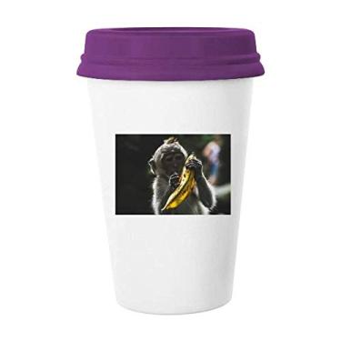 Imagem de Caneca de café de macaco animal de organismo terrestre caneca de café cerâmica copo presente